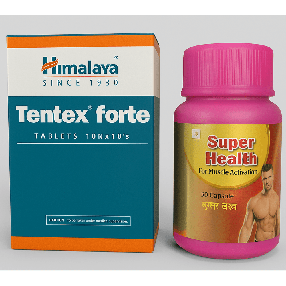 Tentex Forte + Super Health – Men’s Strength & Stamina Kit