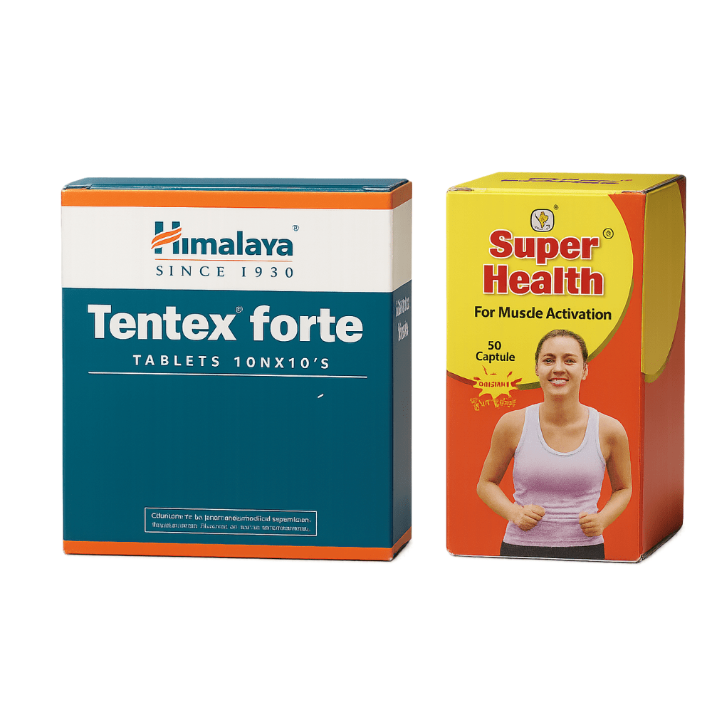 Tentex Forte + Super Health – Men’s Strength & Stamina Kit