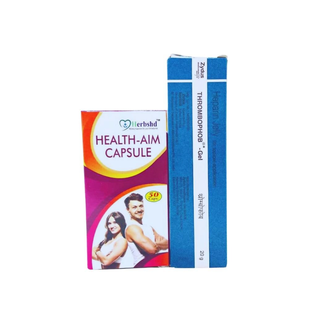 THROMBOPHOB GEL 20 GM & Health aim capsule (COMBO)