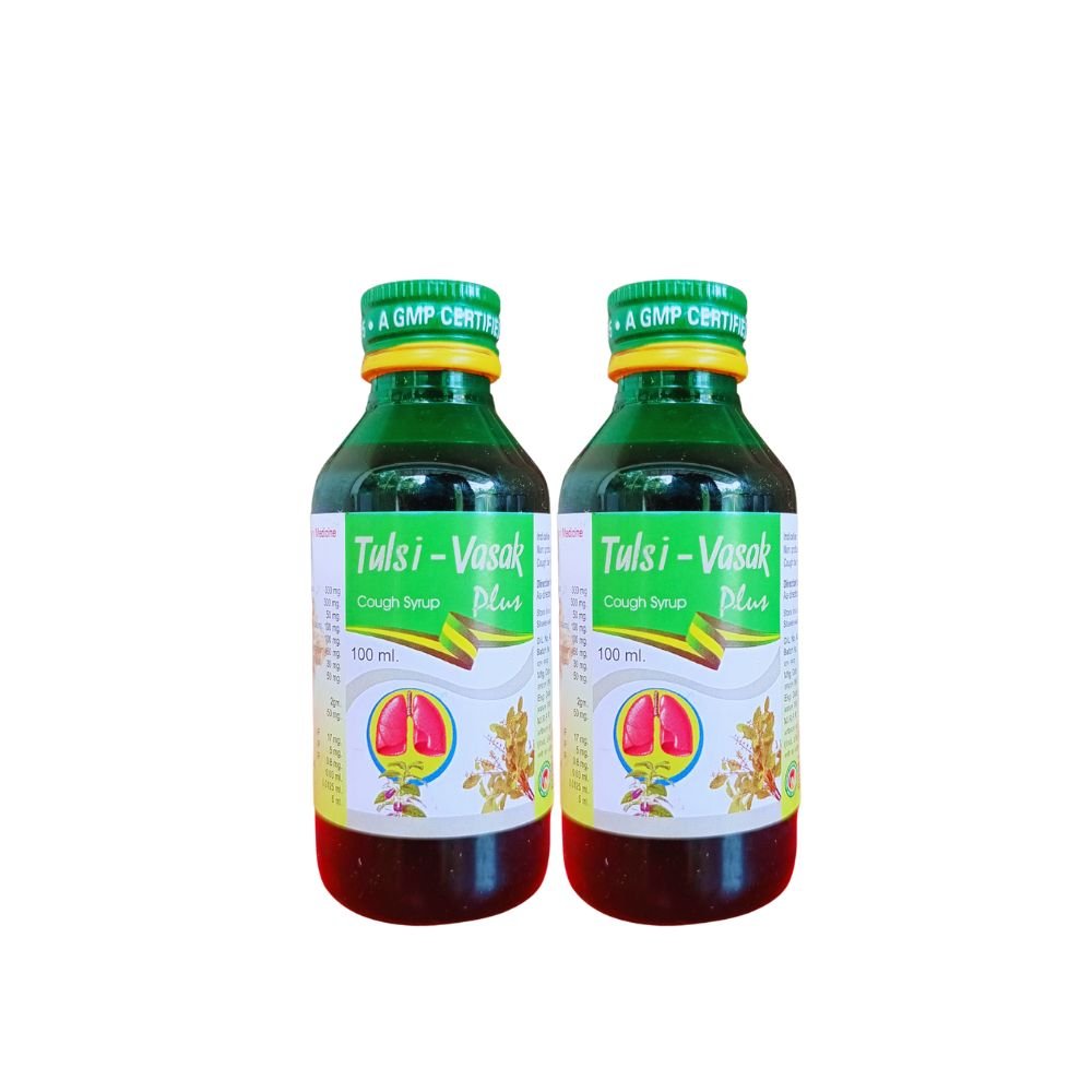 Tulsi - Vasak Plus Syrup 100ml. (pack of 3)