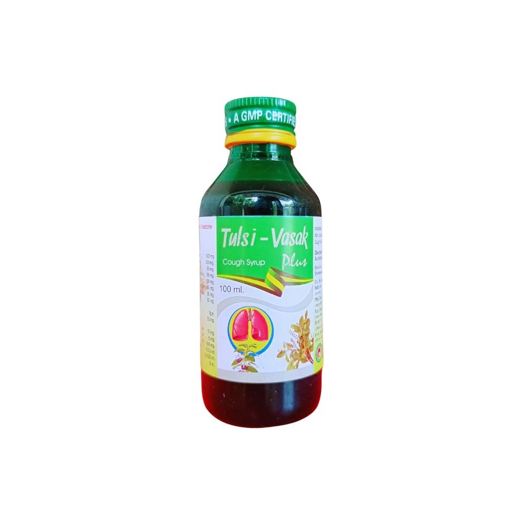 Tulsi - Vasak Plus Syrup 100ml. (pack of 3)