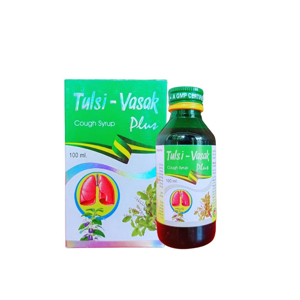 Tulsi - Vasak Plus Syrup 100ml. (pack of 3)
