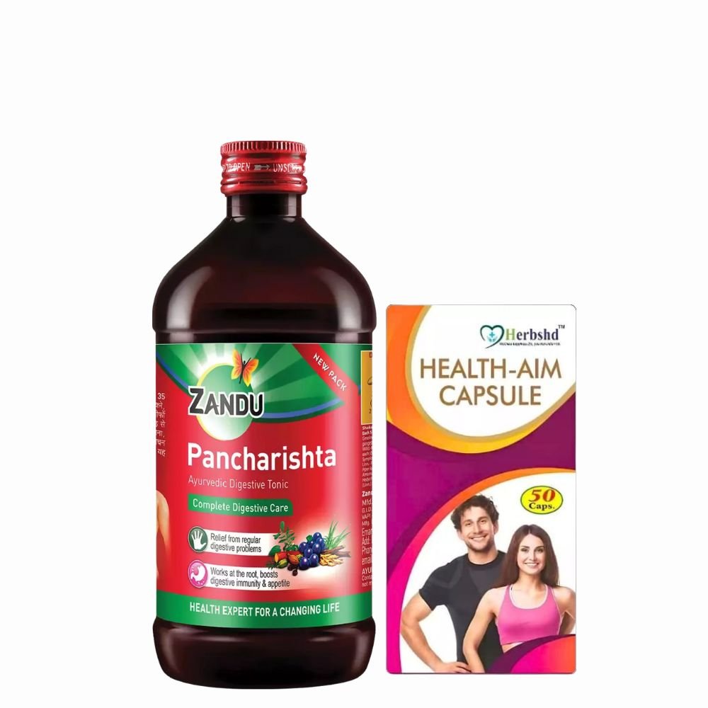 ZANDU Pancharishta Tonic & Health aim capsule (combo)