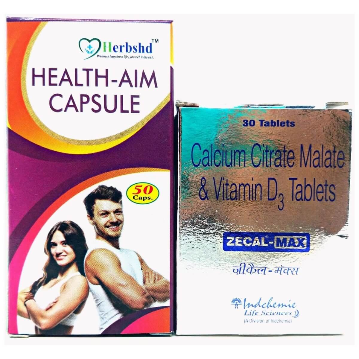 Zecal - Max tablet & Health ami capsule (combo pack)